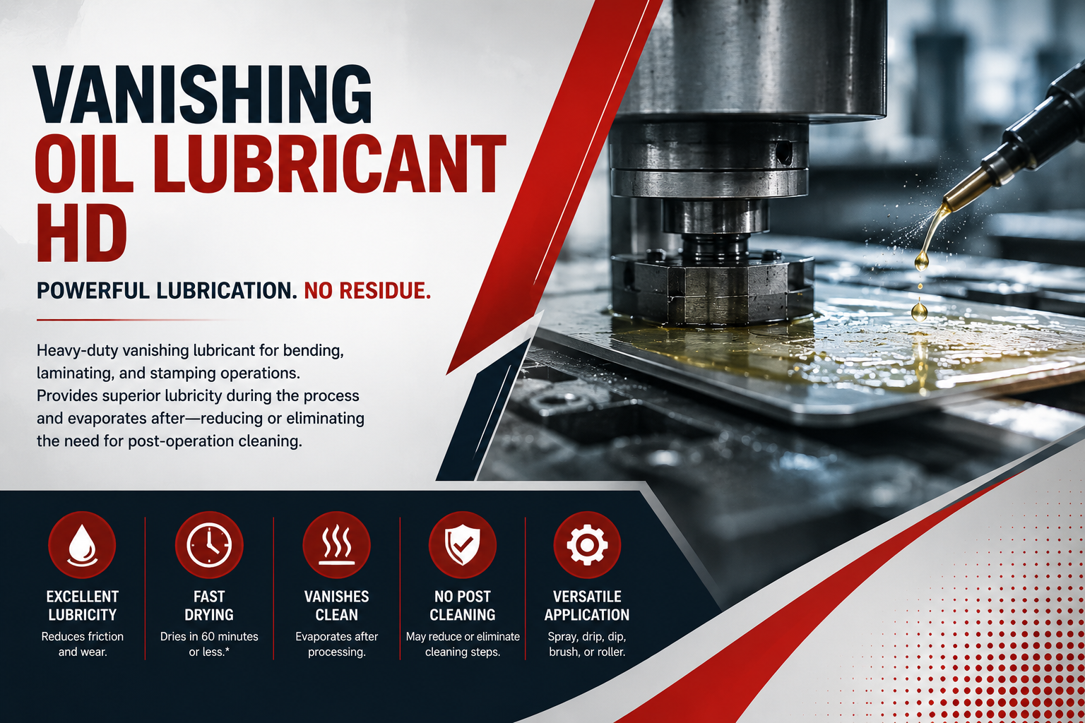 Vanishing Oil Lubricant HD: How Vanishing Lubricants Improve Metal Stamping, Bending & Forming Operations