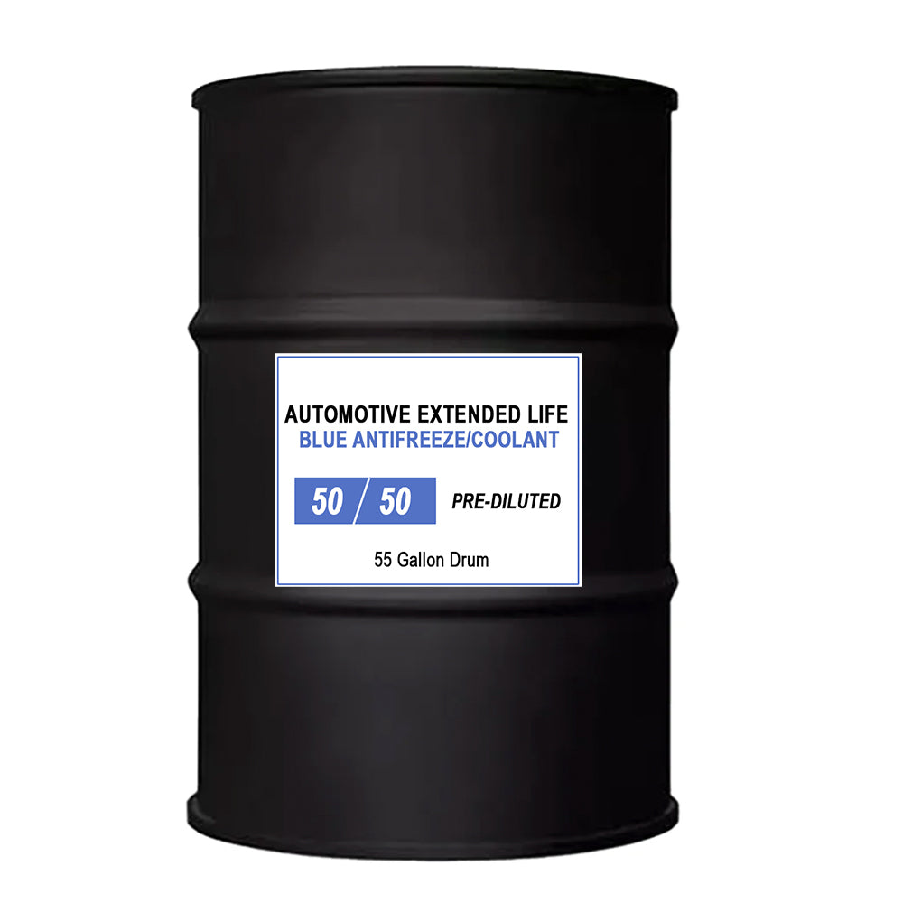 Blue 50/50 Asian Vehicle Extended Life Antifreeze - 55 Gallon Drum