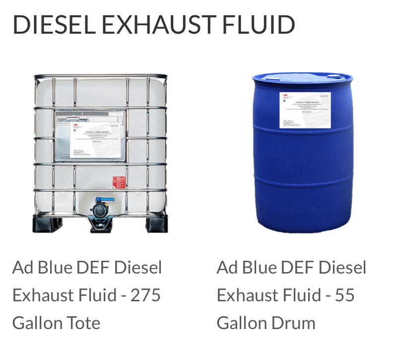 Diesel Exhaust Fluid (DEF) Supplier/Distributor | Price Per Gallon | 55-275-Gal-Drum-Barrel-Tote