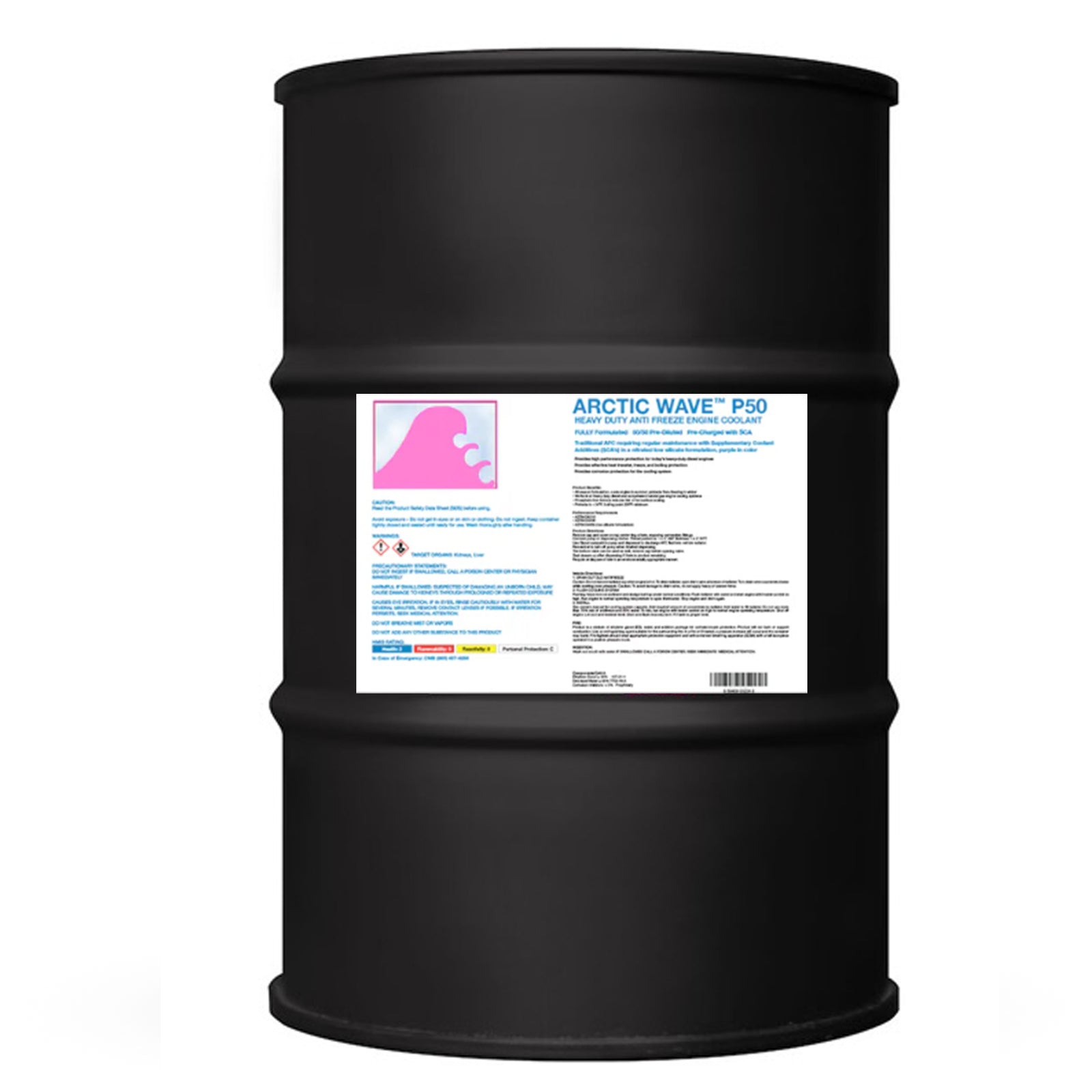 Pink 50/50 Heavy Duty SCA Precharged Antifreeze - 55 Gallon Drum