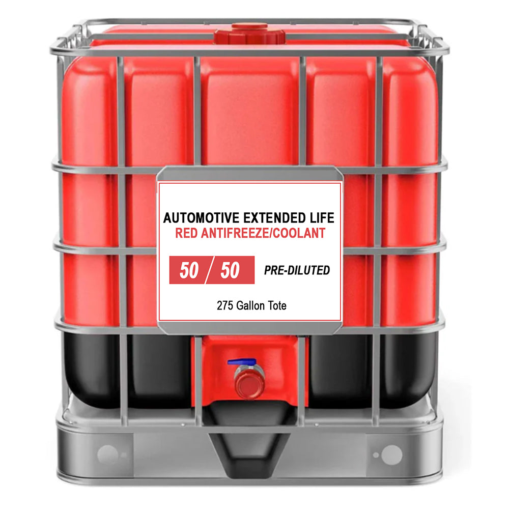 Red 50/50 Asian Vehicle Extended Life Antifreeze - 275 Gallon Drum