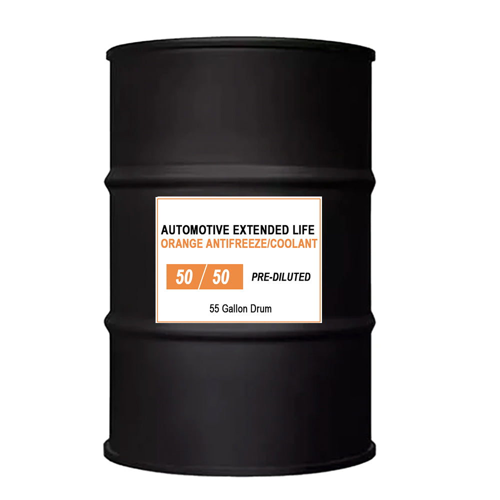 Orange 50/50 American Vehicle Extended Life Antifreeze - 55 Gallon Drum