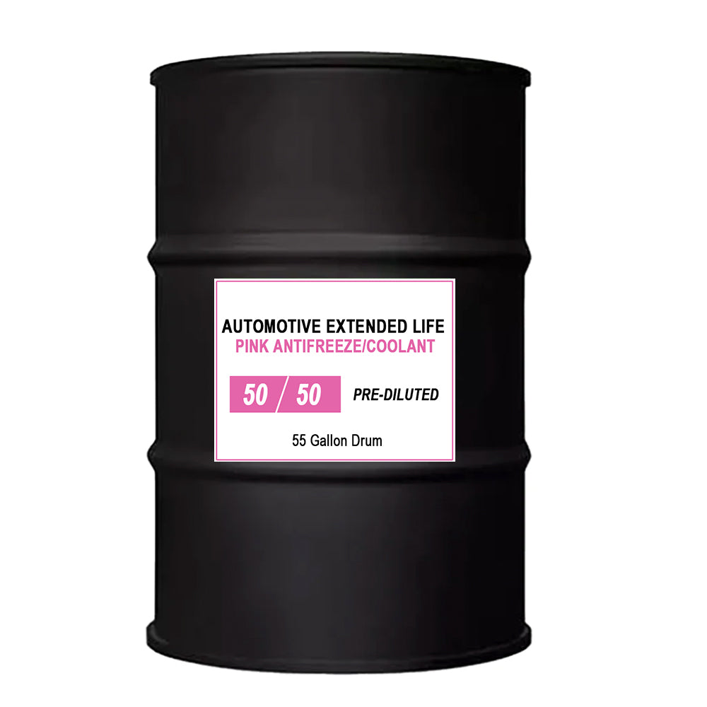 Pink 50/50 Asian Vehicle Extended Life Antifreeze - 55 Gallon Drum