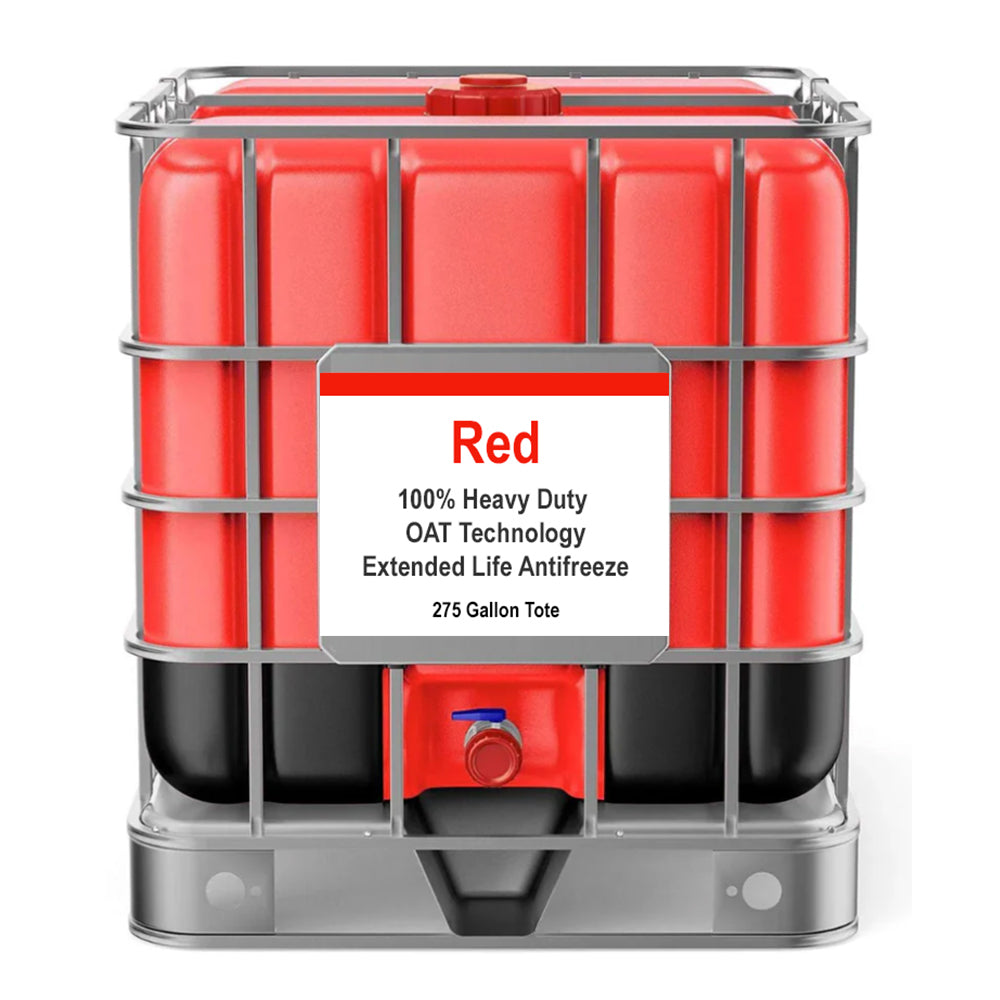 Red 100% Heavy Duty Extended Life Antifreeze - 275 Gallon Tote