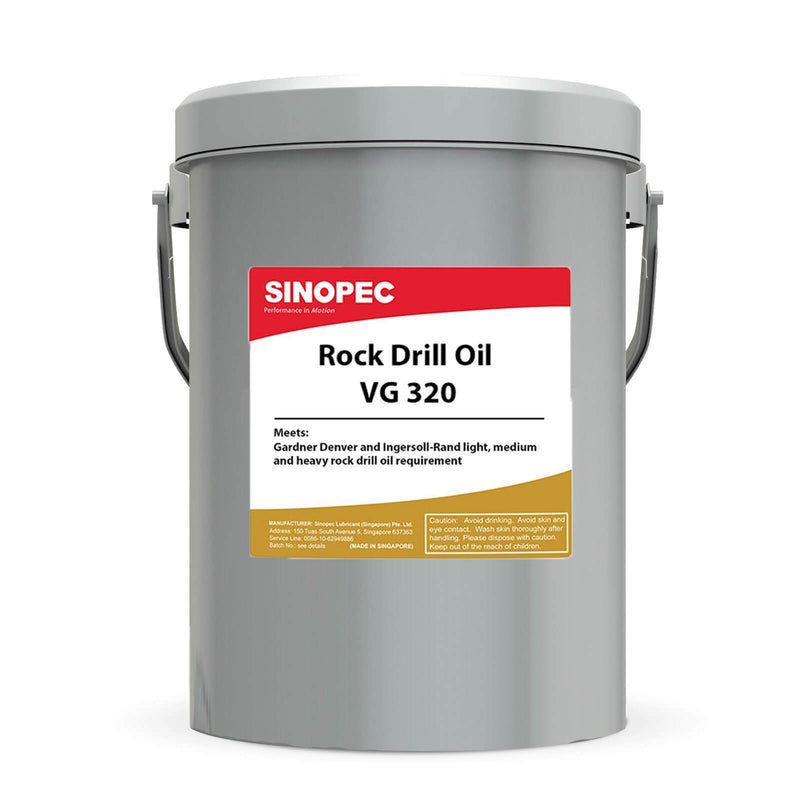 Air Tool Rock Drill Oil - ISO 320-SINOPEC-Brand_Sinopec,Category_Rock Drill Oil,construction,Grade_ISO 320,rockdrill,sinopec,Size_5 Gallon Pail,Type_Rock Drill
