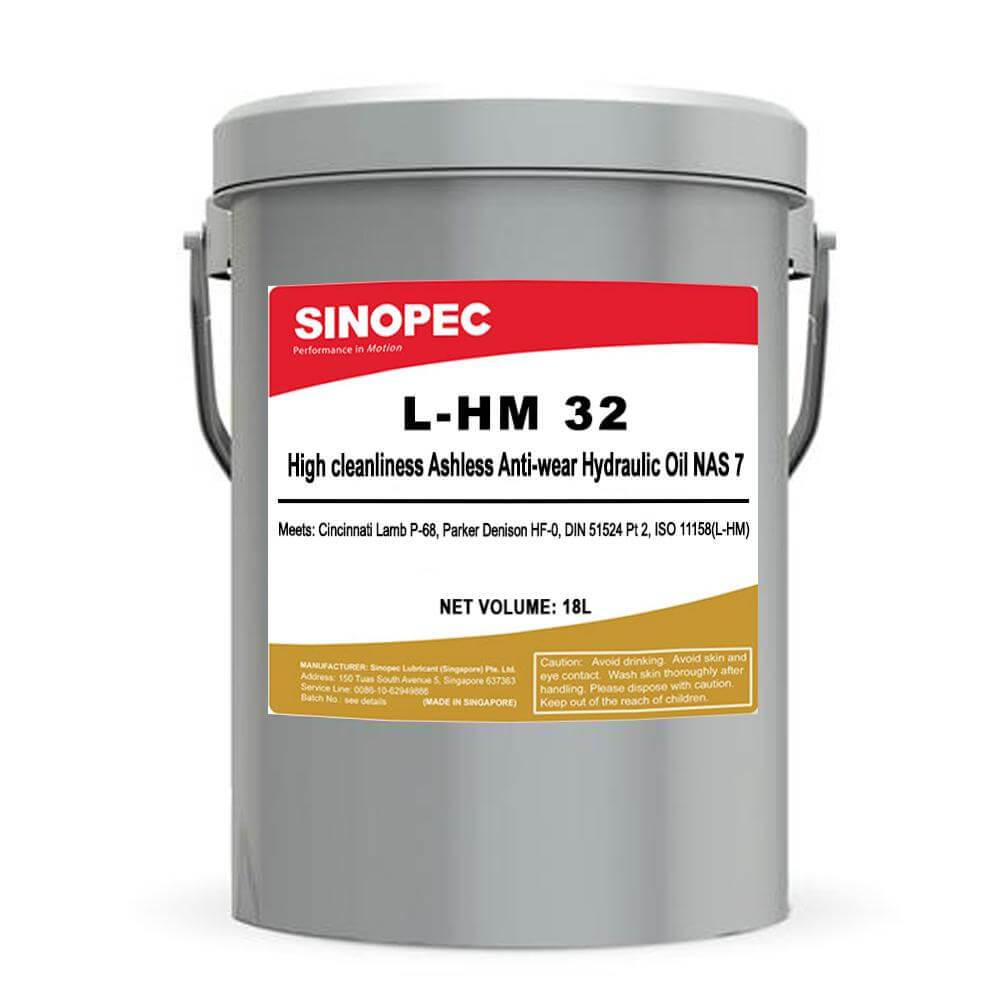 Ashless 32 AW Zinc-free Hydraulic Oil.