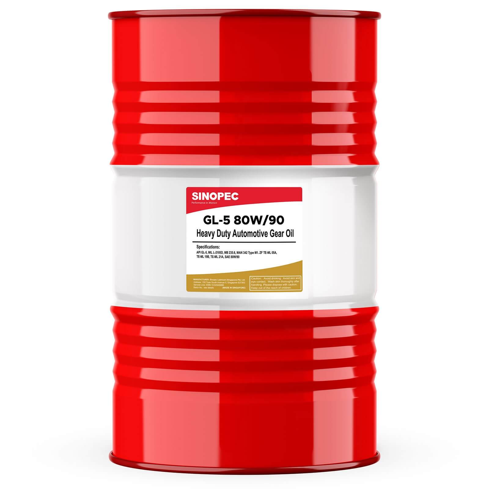 GL-5 80W90 Heavy Duty Automotive Gear Oil.