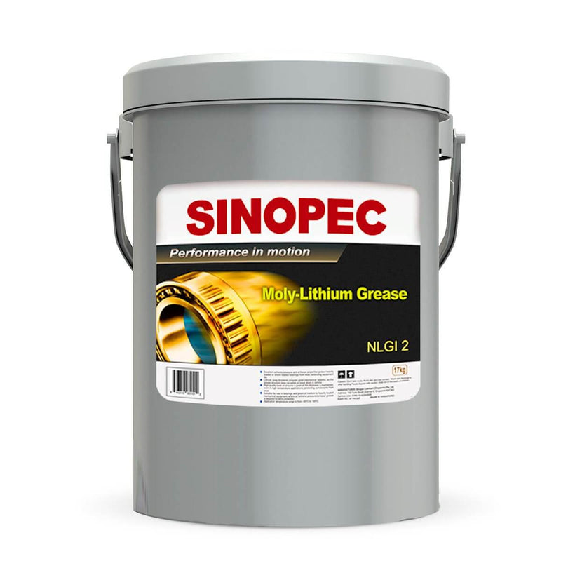 Moly Lithium EP2 Grease-SINOPEC-Brand_Sinopec,Category_Grease,Grade_NLGI 2,sinopec,Size_35 LB Pail,Type_Moly