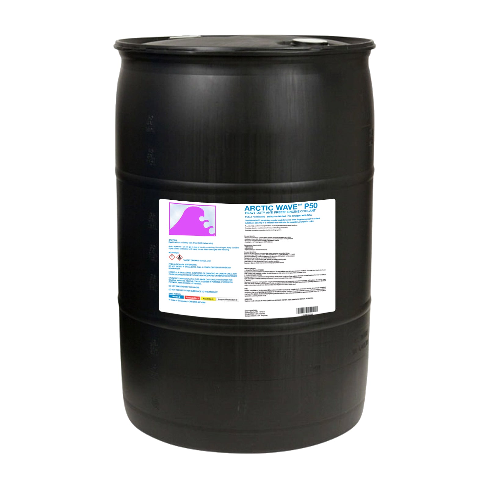 Heavy Duty SCA Precharged Antifreeze & Coolant - 50/50 - Purple - 55 Gallon Drum