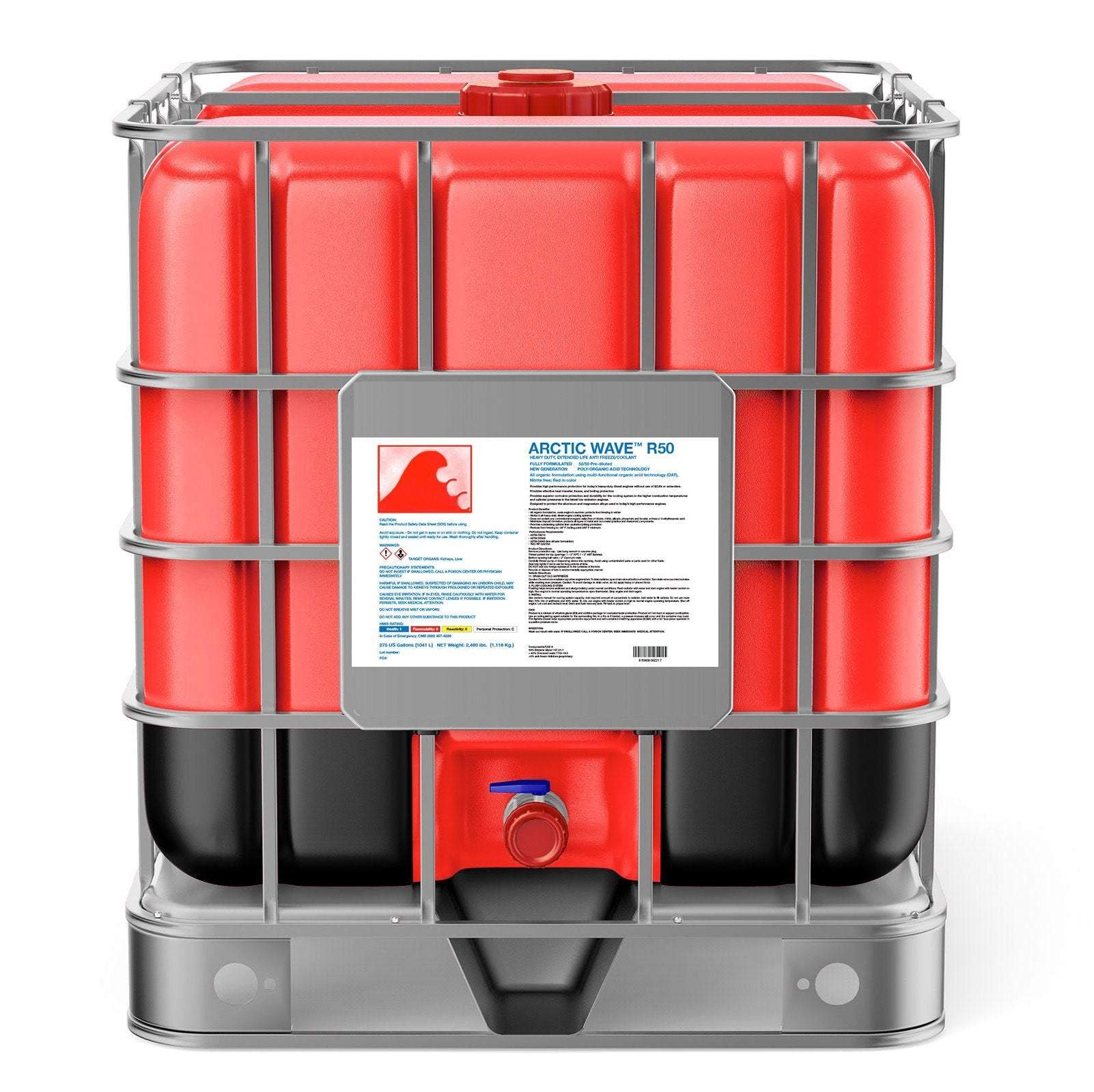 Red Prediluted 50/50, OAT Heavy-Duty Extended Life Antifreeze/Coolant.