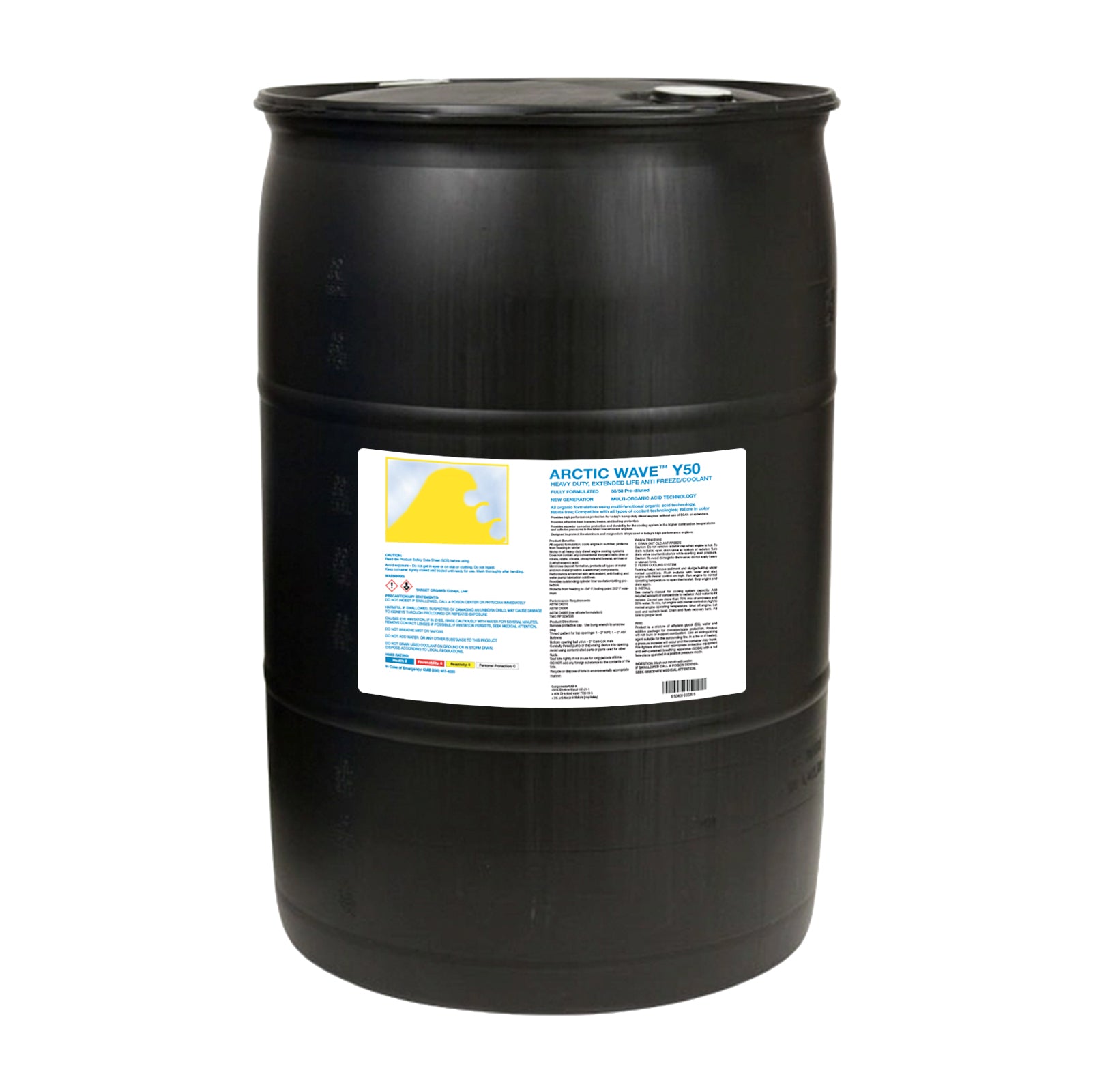 All Vehicle Antifreeze & Coolant - 50/50 - Yellow - 55 Gallon Drum