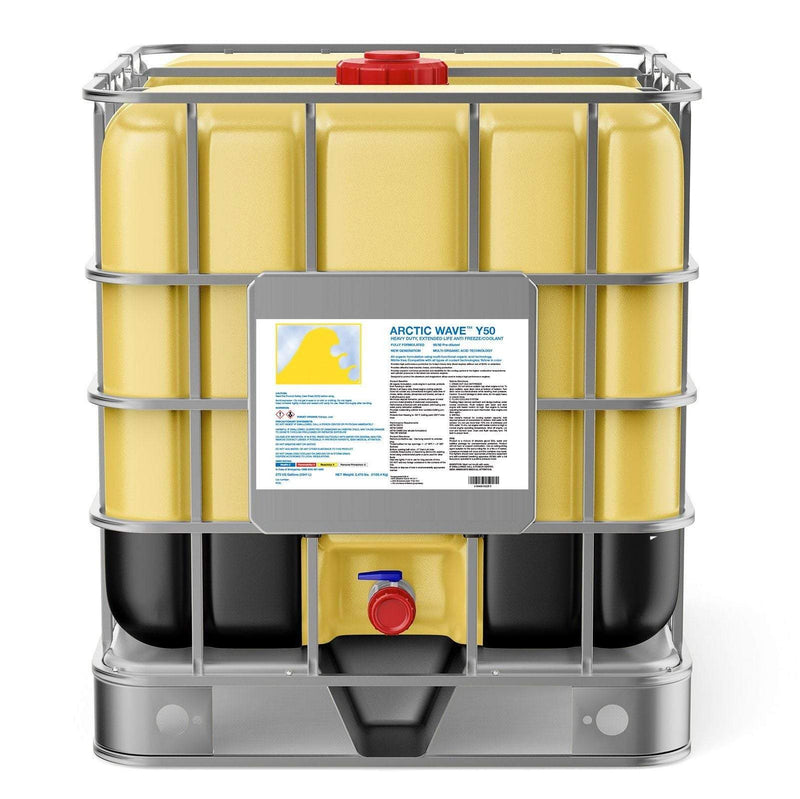 Yellow Universal Antifreeze Coolant - 50/50 Coolant SINOPEC 275 Gallon Tote 